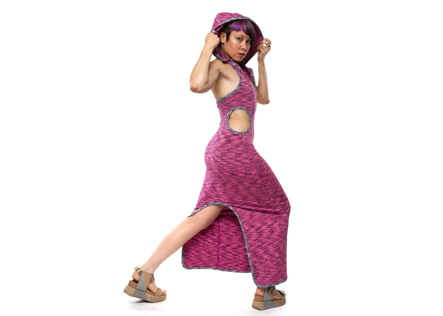 Airlock Dress in Cyberry