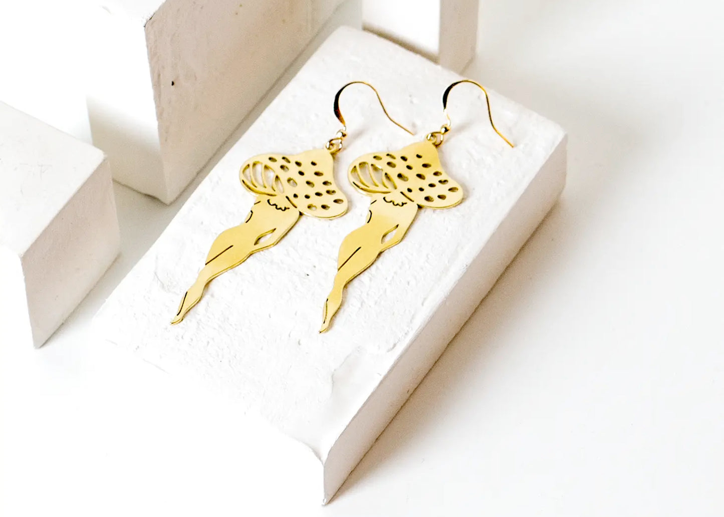 Amanita Mushroom Earrings