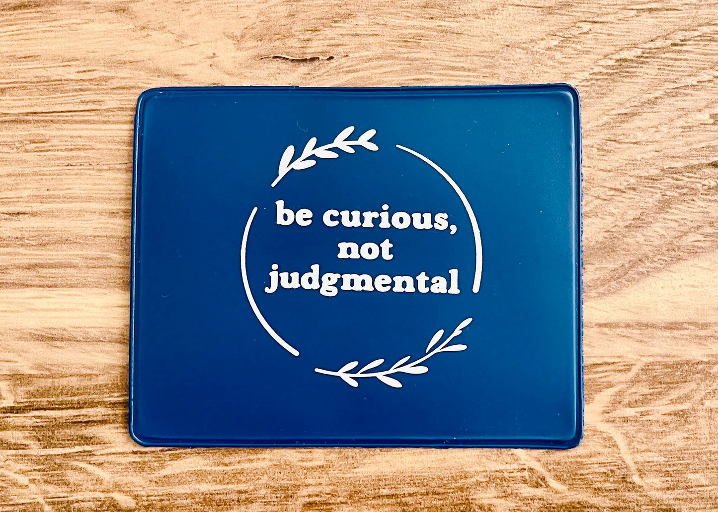 Be Curious Not Judgmental Vax Card Holder