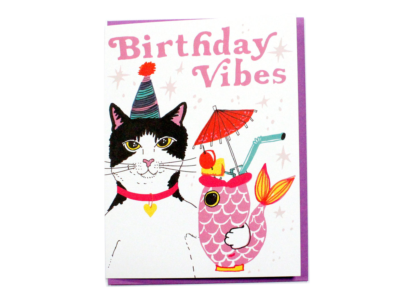 Birthday Vibes Cat Card