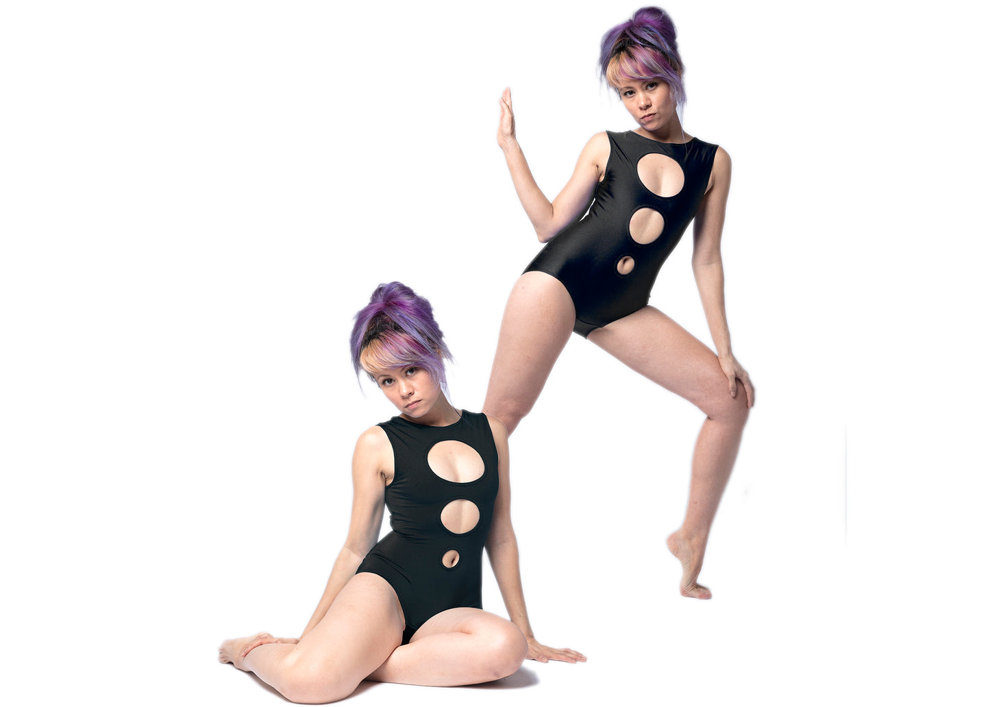 Concentric Swimsuit in Black