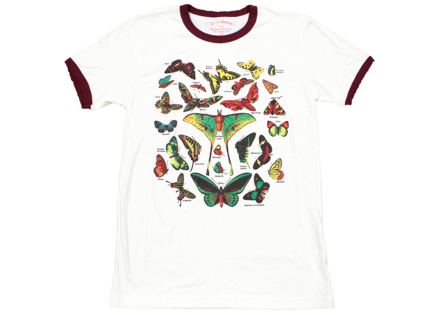 Butterfly Lover Ringer Tee
