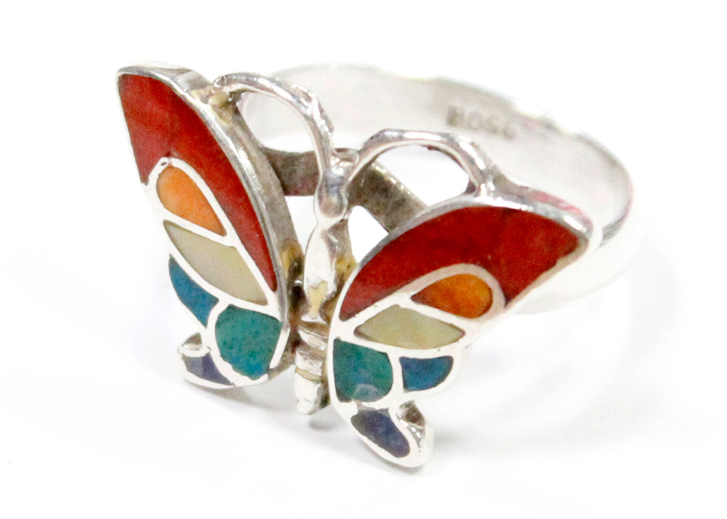 Rainbow Butterfly Ring