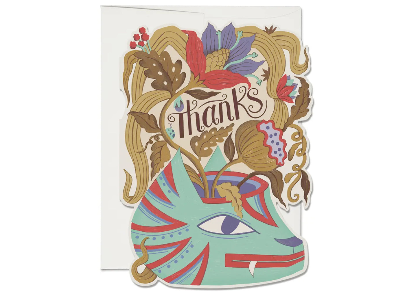 Cat Vase Thank You Card