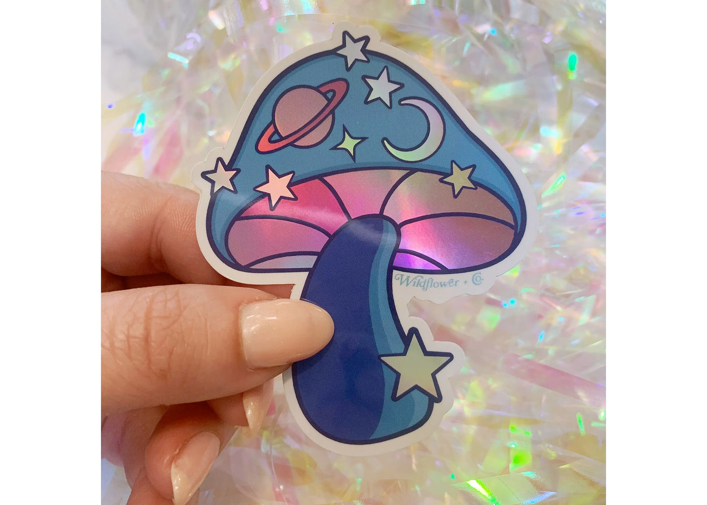 Cosmic Mushroom Sticker