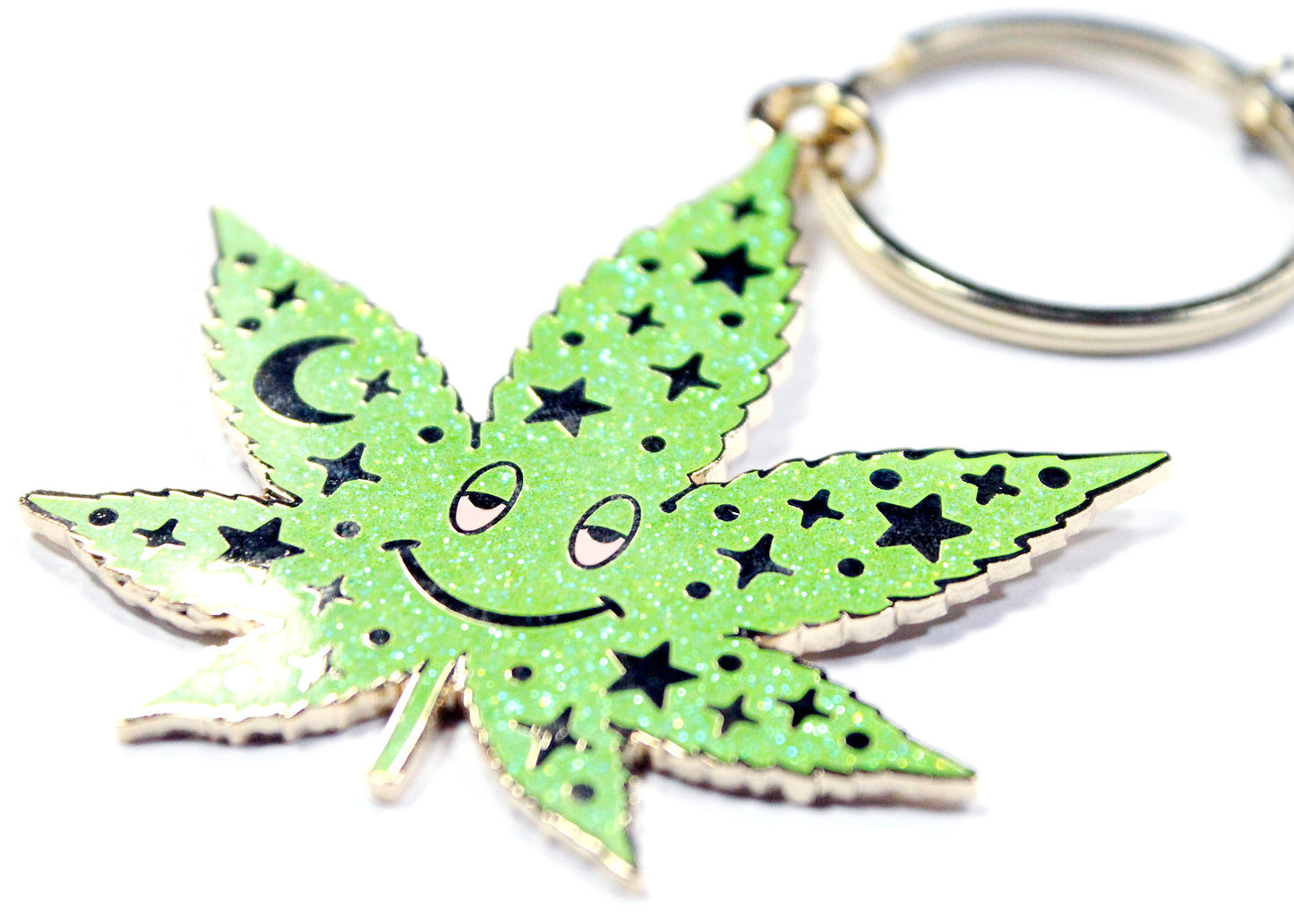 Cosmic Stoner Weed Keychain