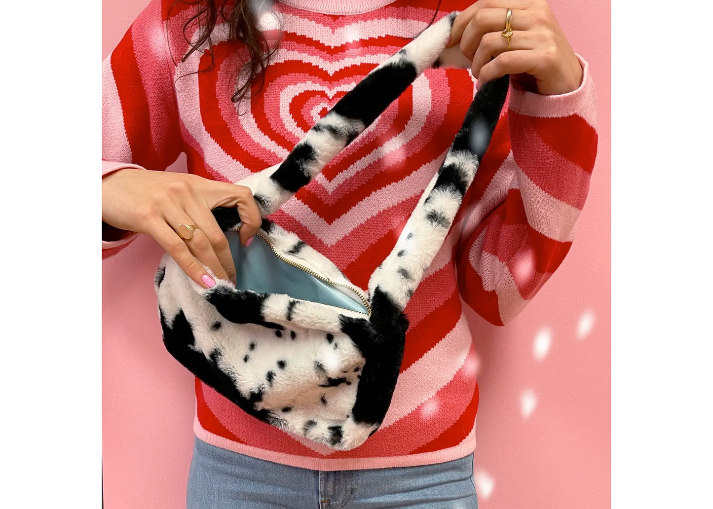Cow Fur Purse