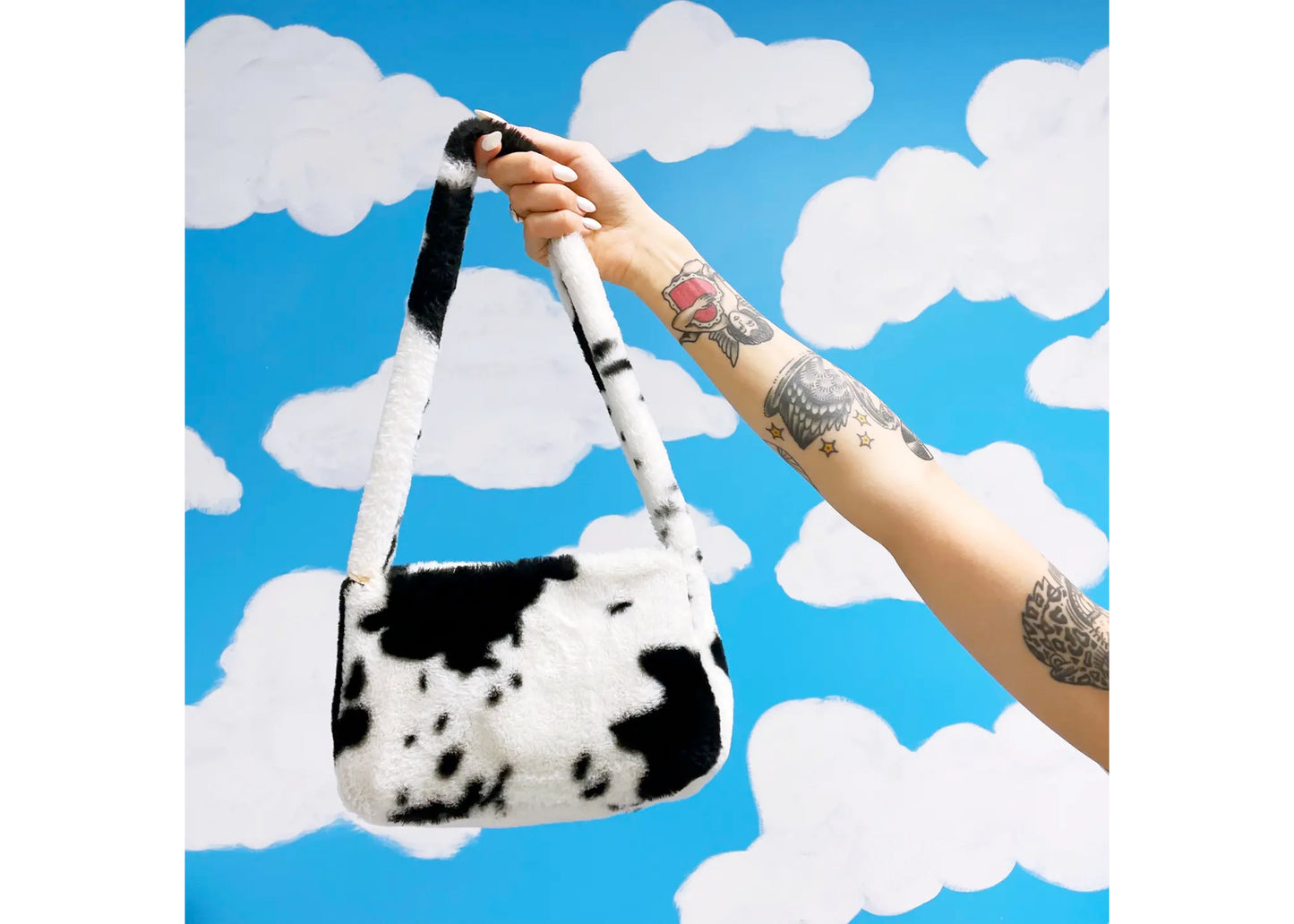 Cow Fur Purse