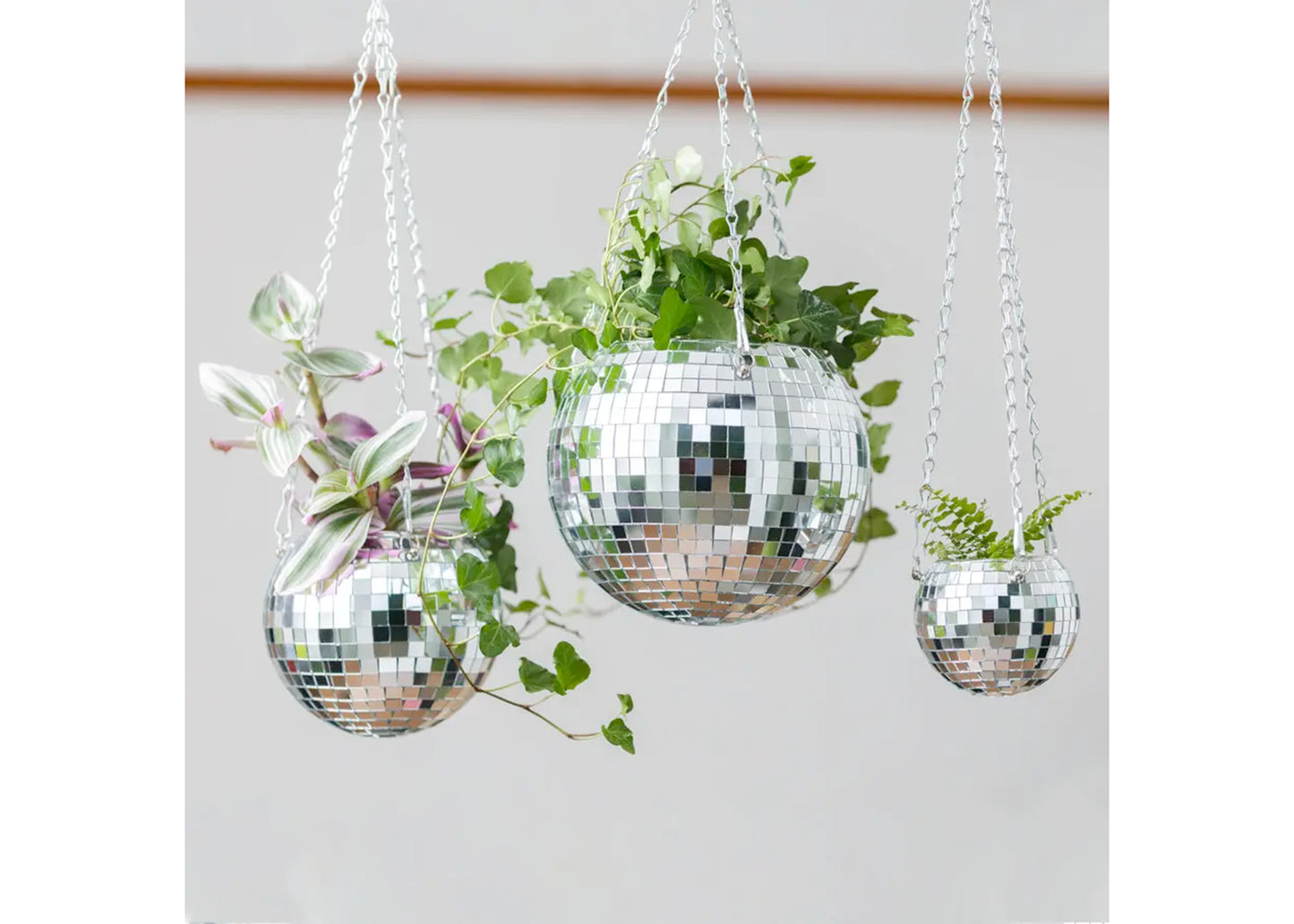 Disco Ball Hanging Planter - Small