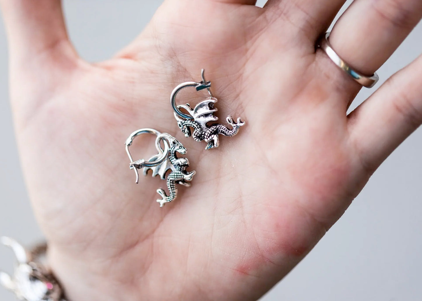 Dragon Huggy Hoop Earrings