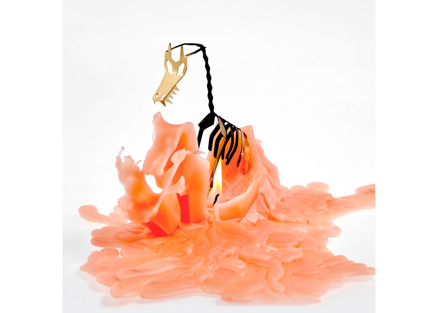 Dreki PyroPet Dragon Candle in Neon Orange (Scented)