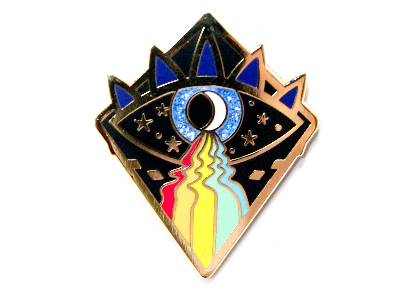 Evil Eye Rainbow Enamel Pin