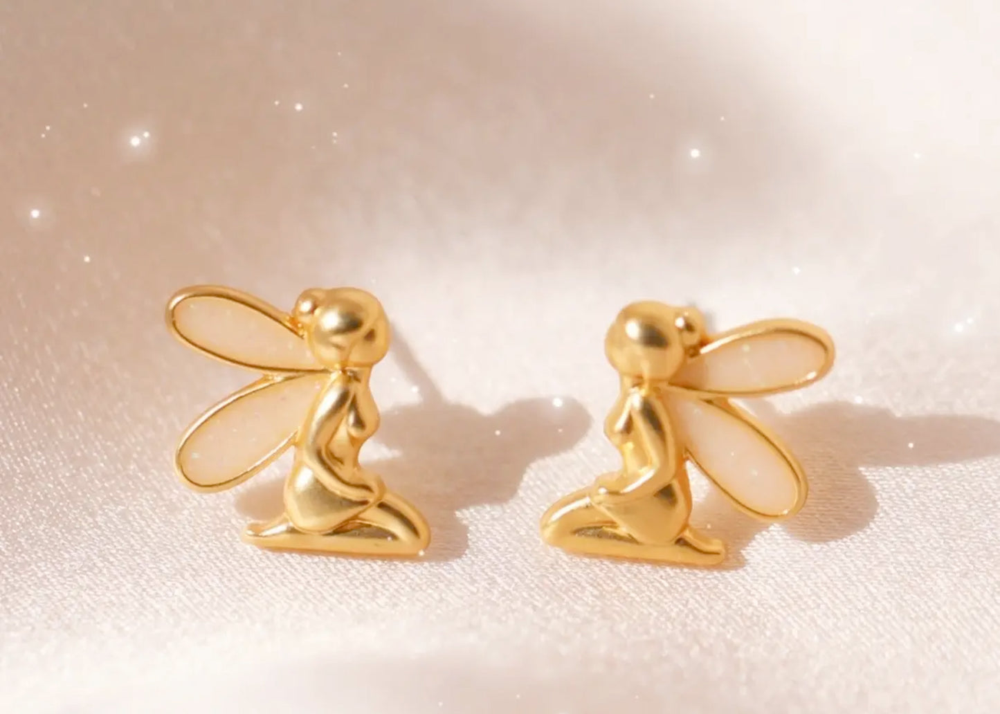 Fairy Glitter Wing Stud Earrings