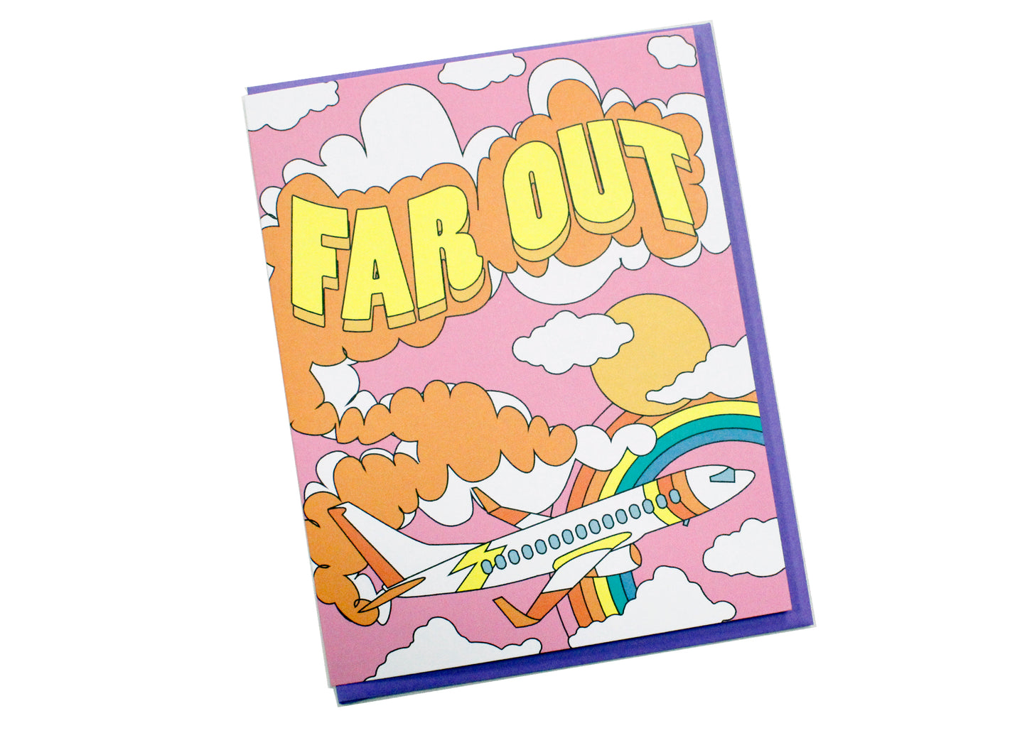 Far Out Airplane Card