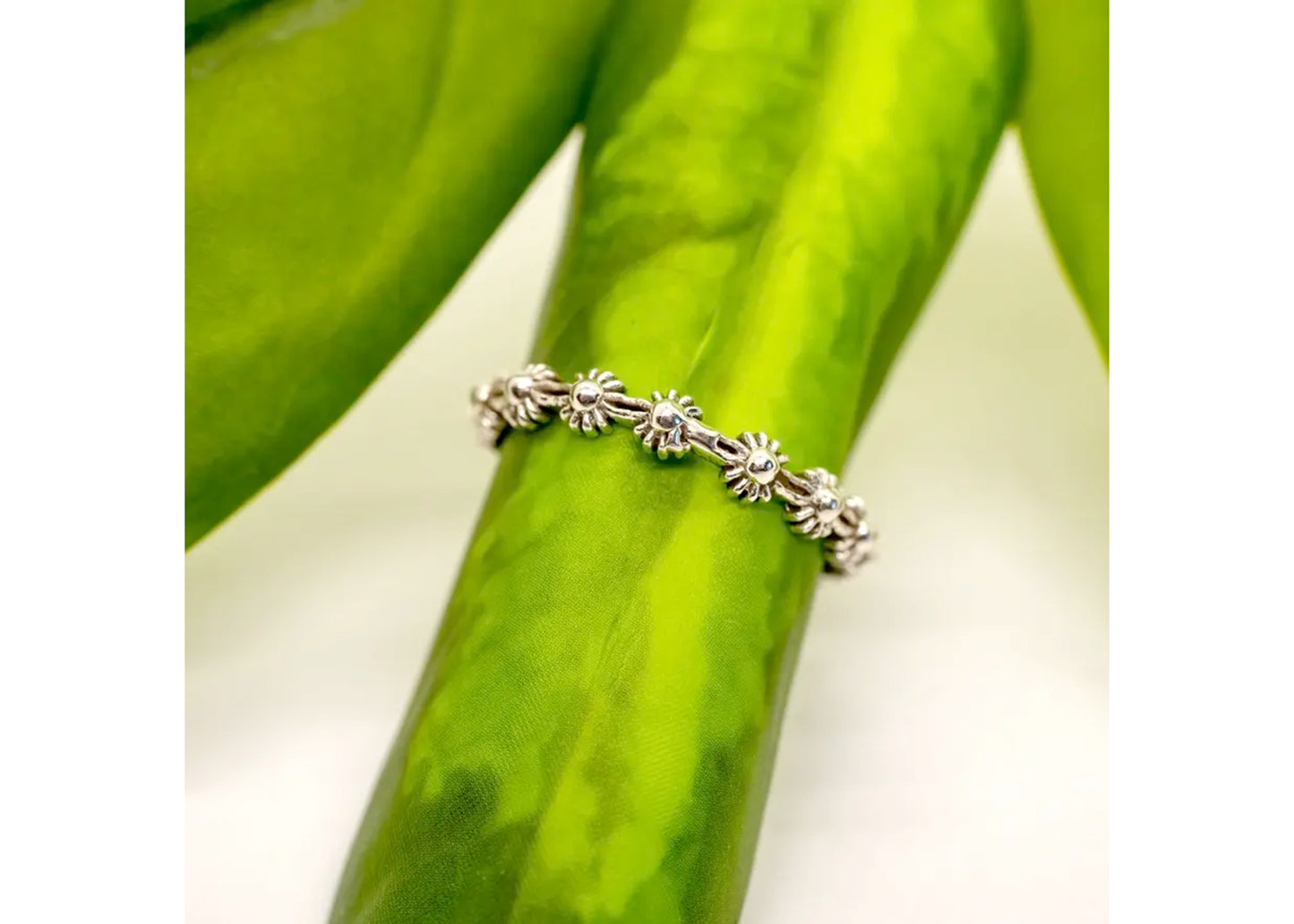 Flower Band In Silver