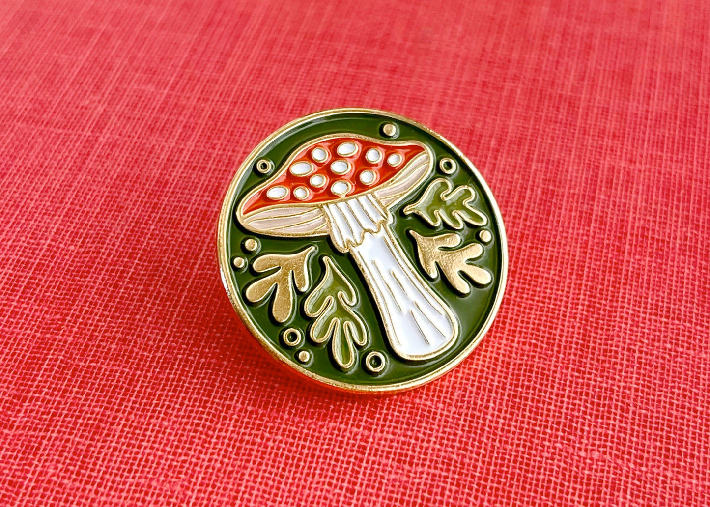 Fly Agaric Mushroom Enamel Pin