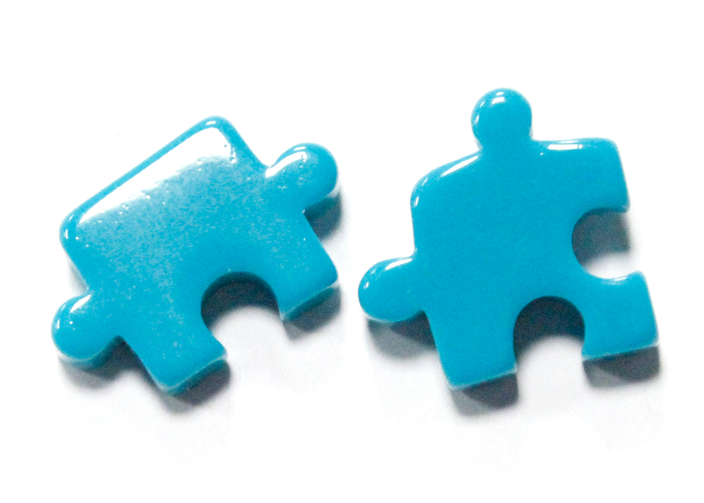 Found Earrings in Aqua