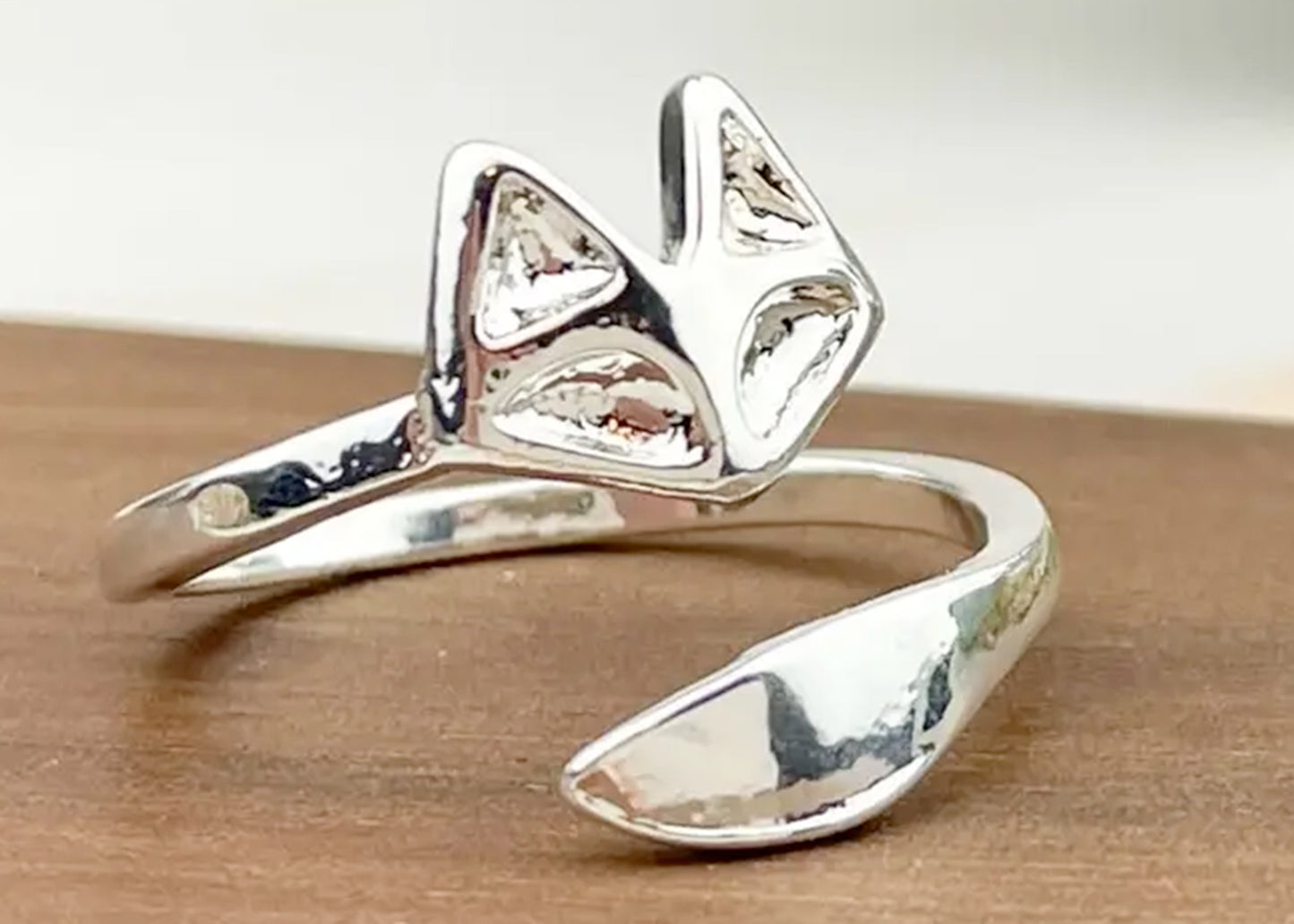 Fox Ring in Silver