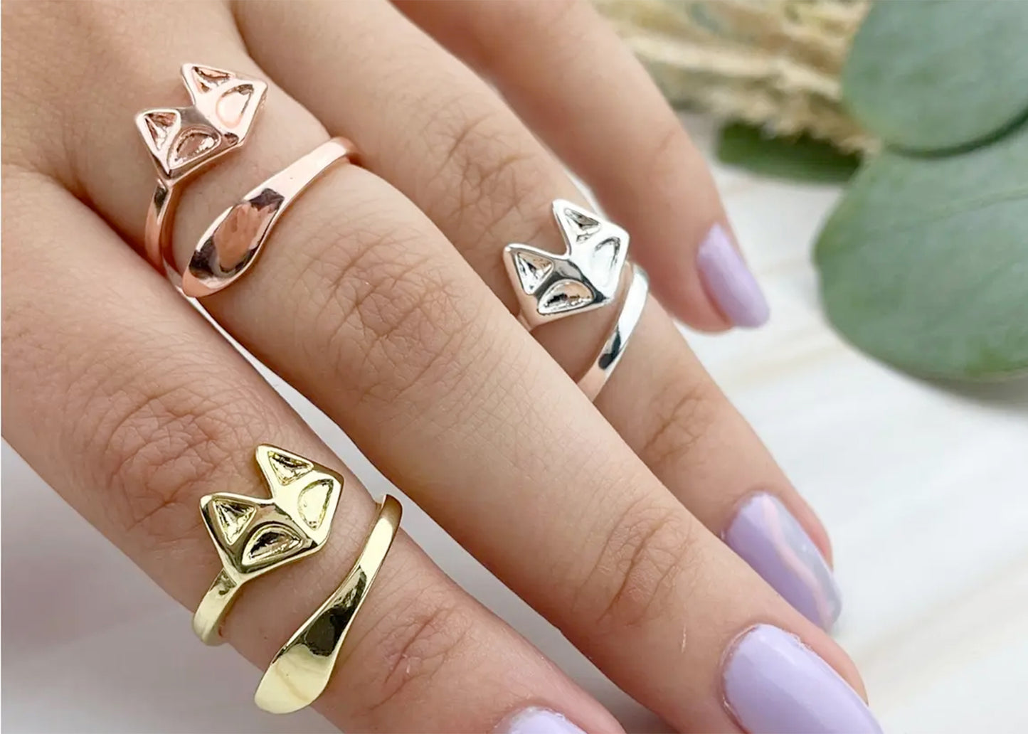 Fox Ring in Silver