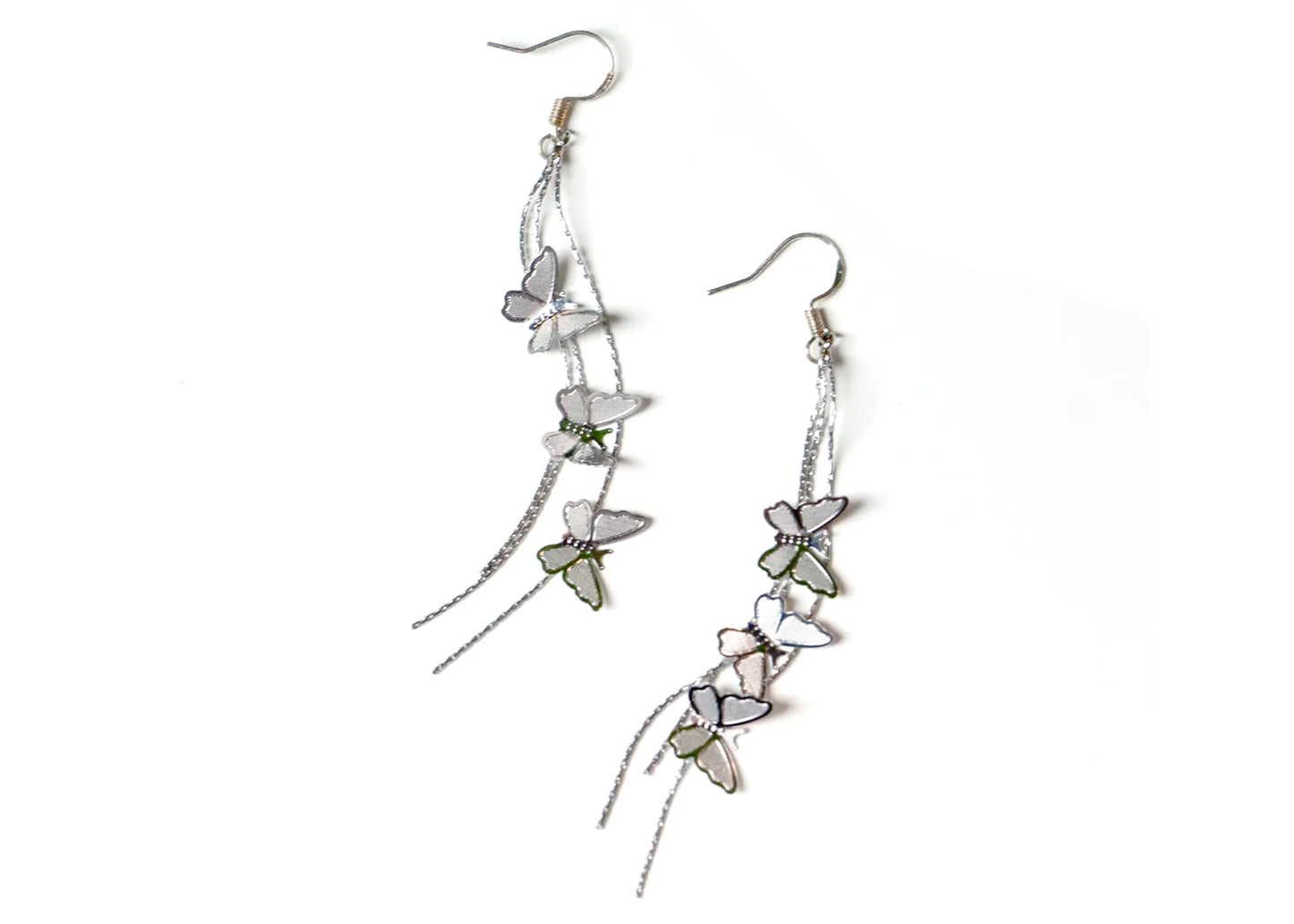 Give Me Butterflies Earrings in Silver