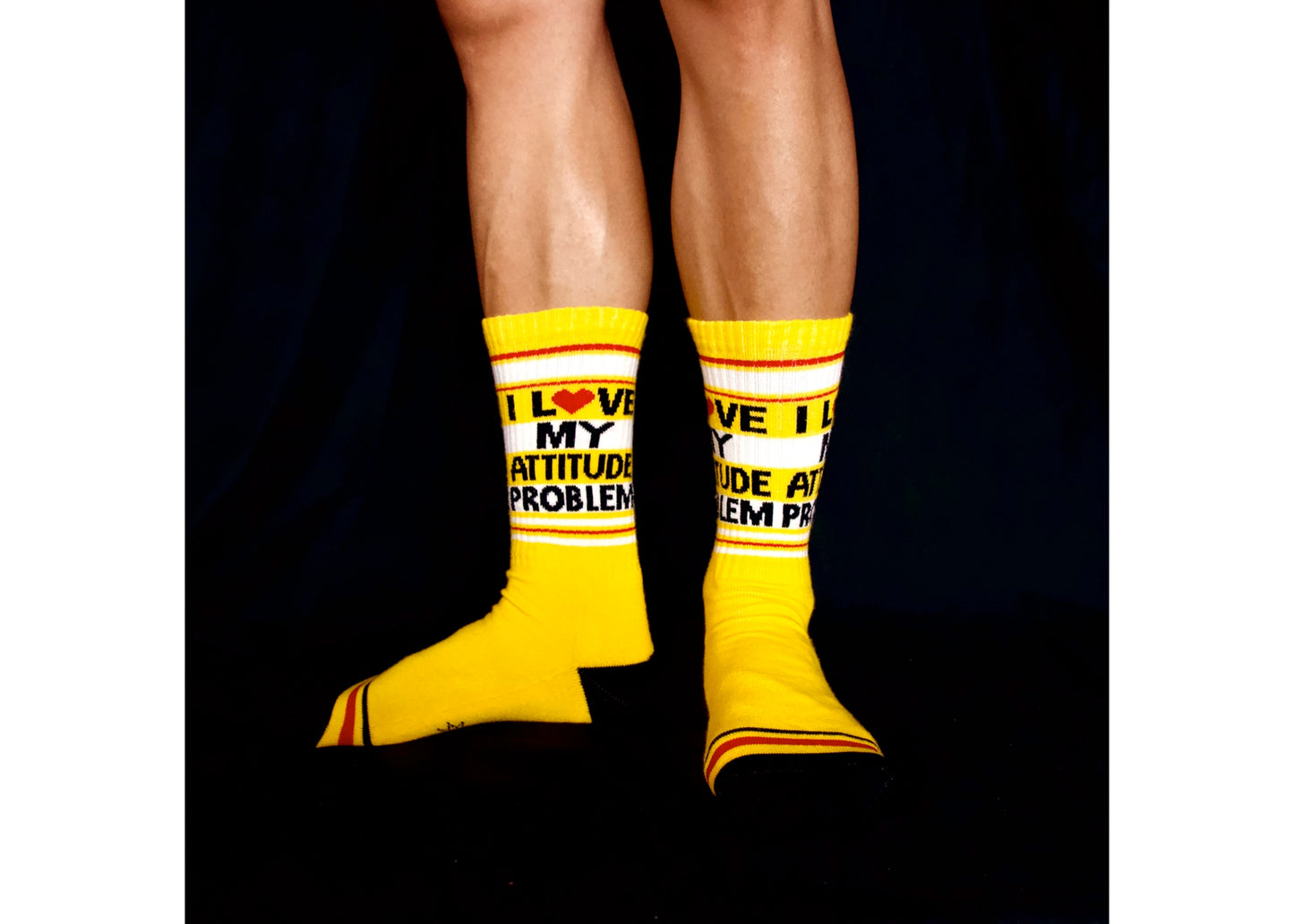 I Love My Attitude Problem Gym Socks