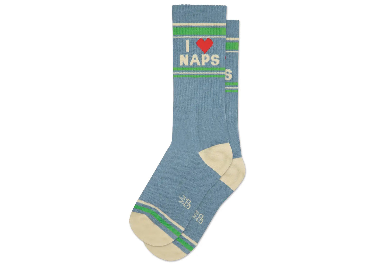 I Heart Naps Gym Socks