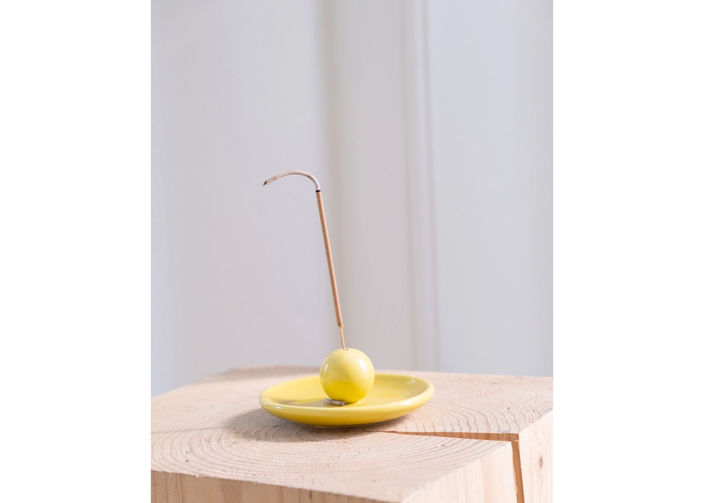 Incense Plate in Yellow