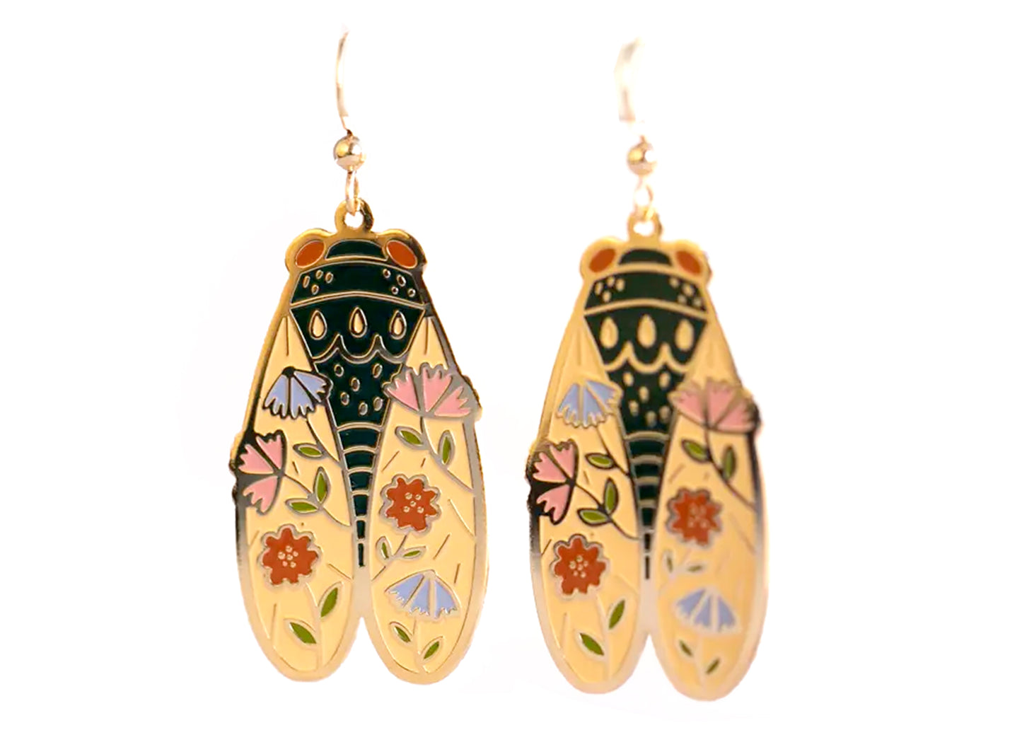 Justine Gilbuena Cicada Earrings