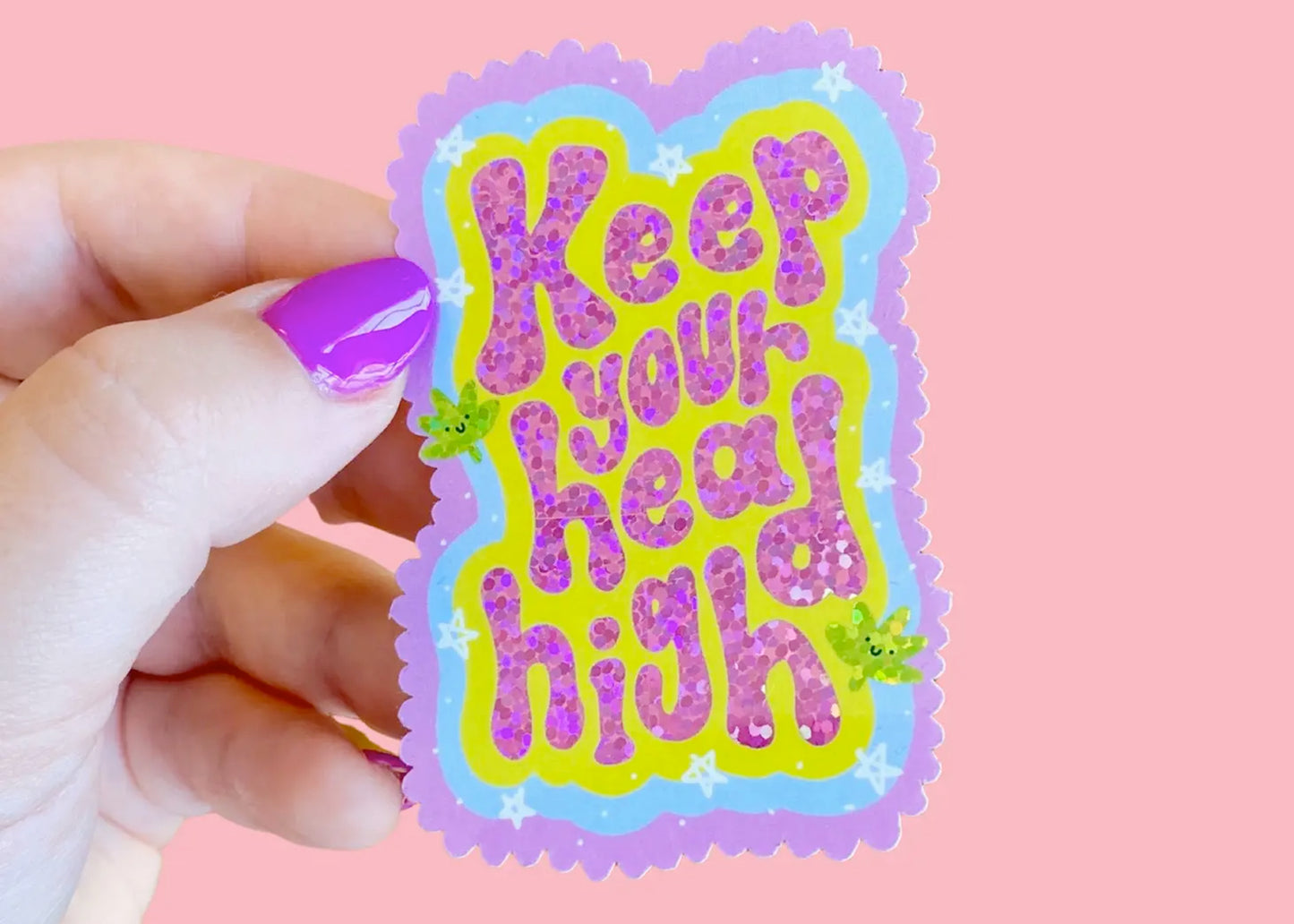 Keep Your Head High Sticker