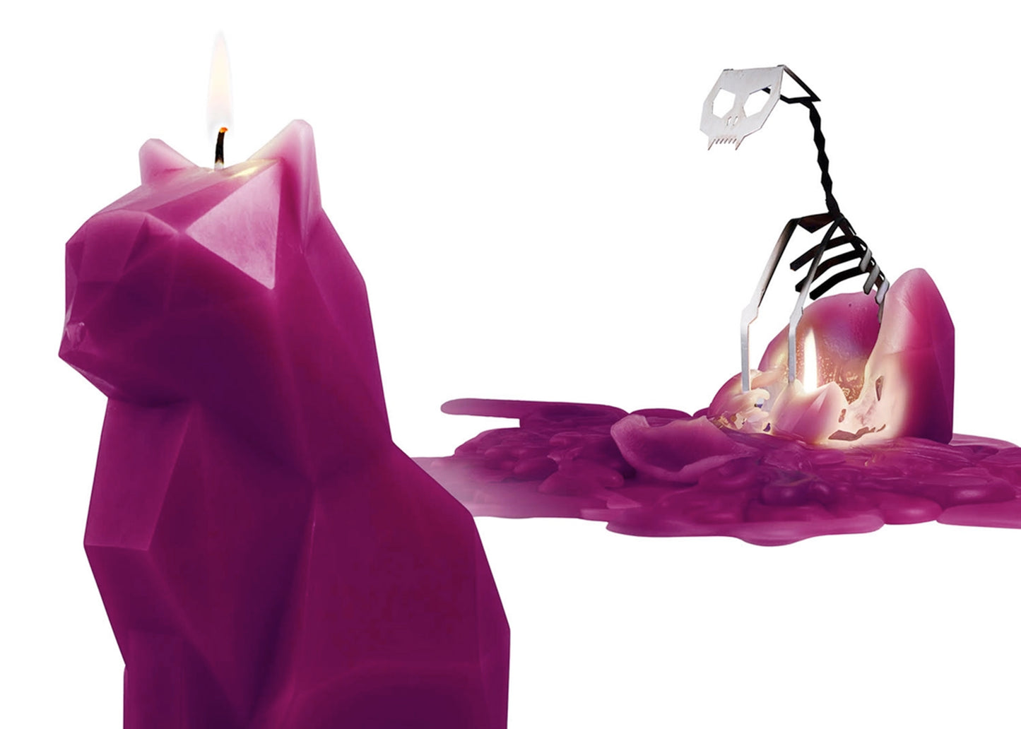 Kisa PyroPet Candle in Burgundy