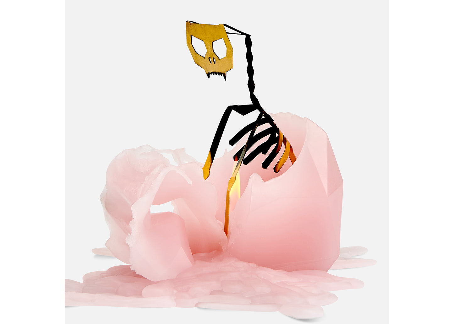 Kisa PyroPet Candle in Light Pink