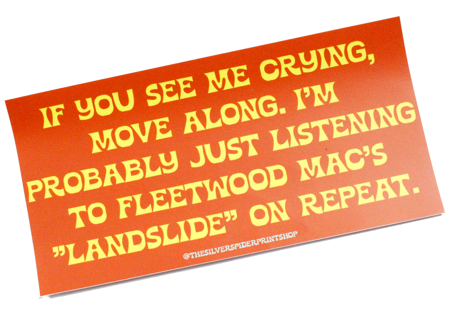 Landslide Bumper Sticker