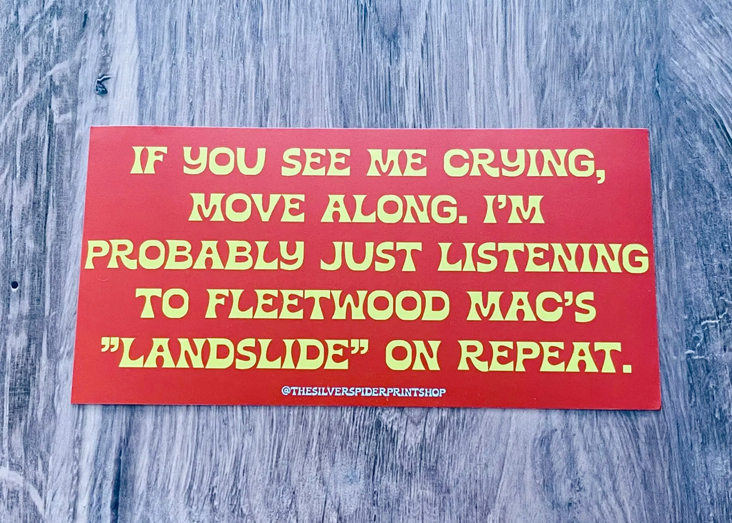 Landslide Bumper Sticker