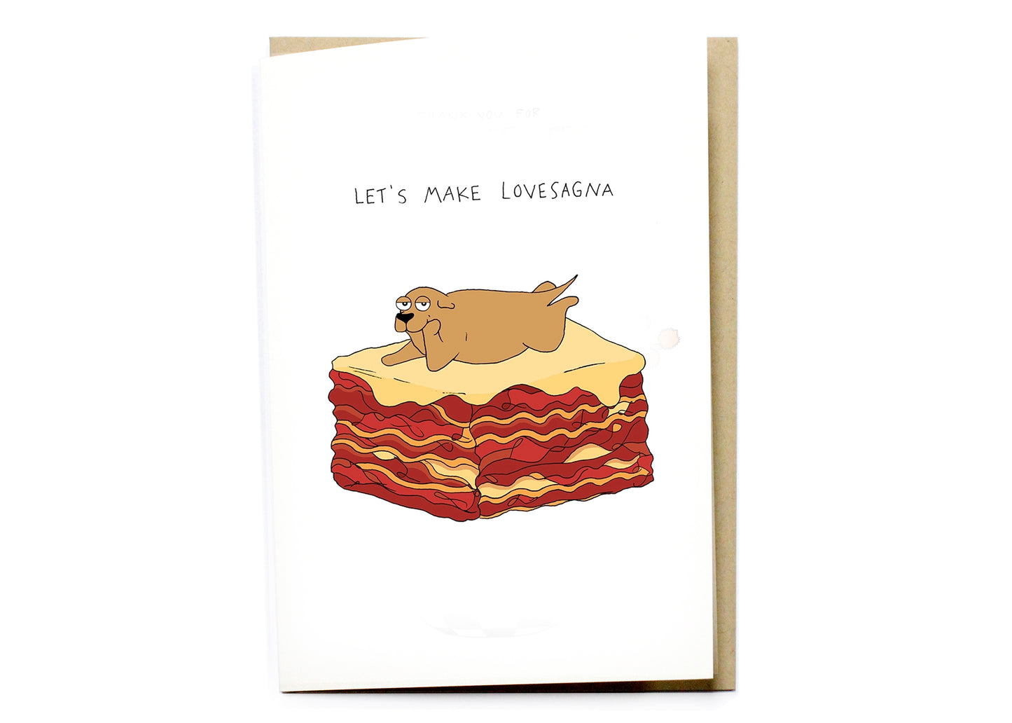Let's Make Lovesagna Card
