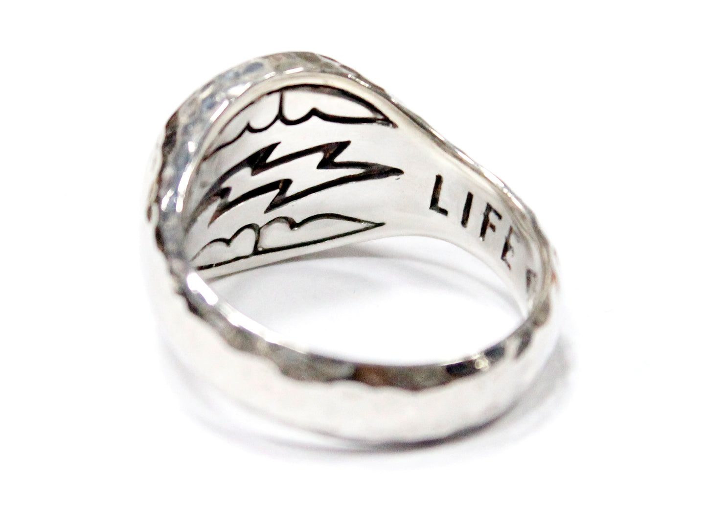 Lightning Band in Silver