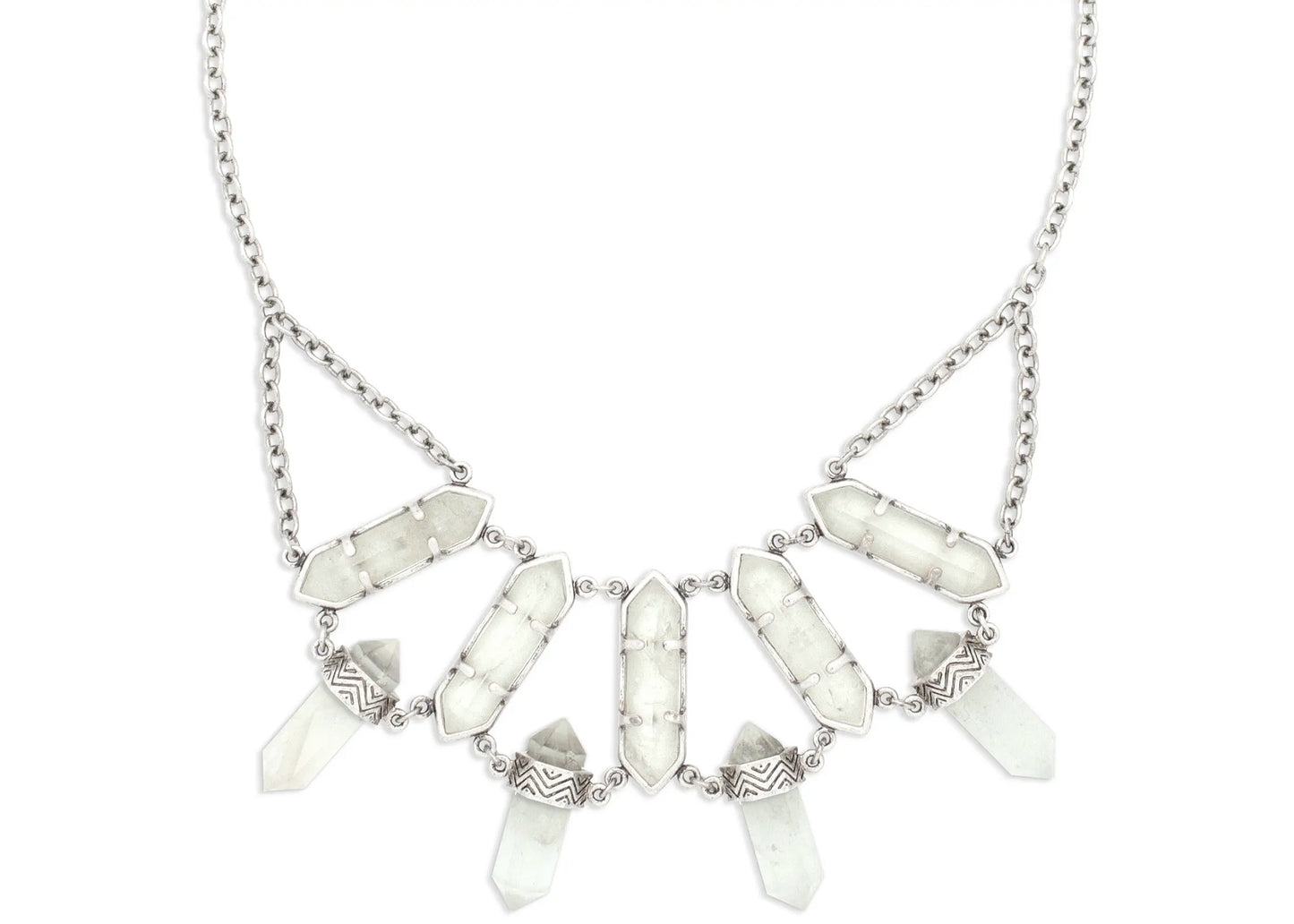 Lonna Love Necklace in Silver & Quartz