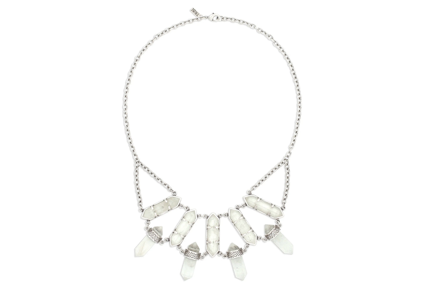 Lonna Love Necklace in Silver & Quartz