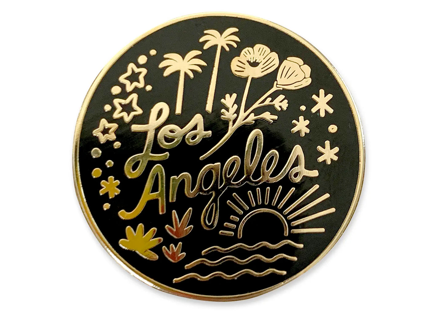 Los Angeles Round Enamel Pin