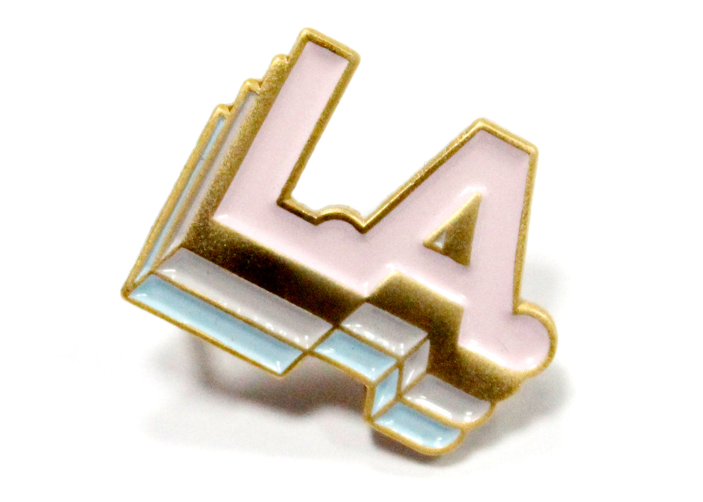 Los Angeles Enamel Pin in Matte Gold