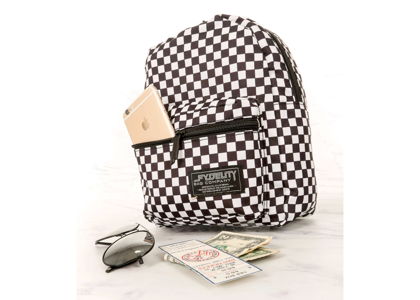 Mini Backpack in Indy Checkered Flag