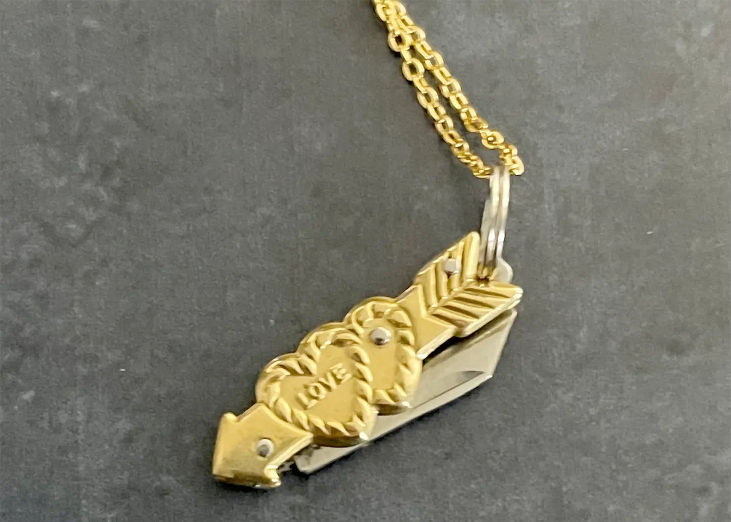 Mini Sweetheart Knife Necklace