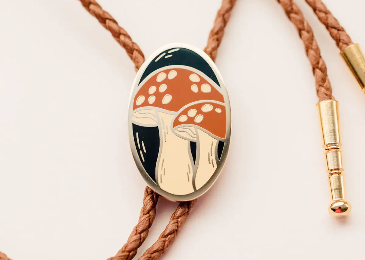 Mushroom Bolo Tie