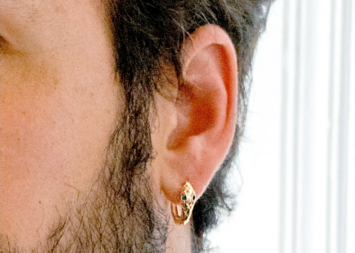 On A Plane Hoop Earrings