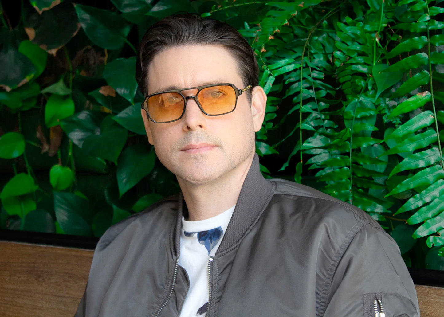 Overland Sunglasses in Black/Amber