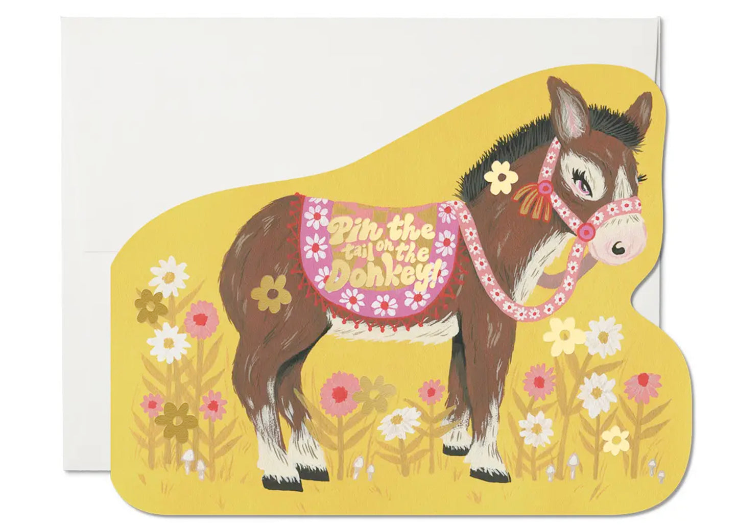 Pin The Tail On The Donkey Birthday Card