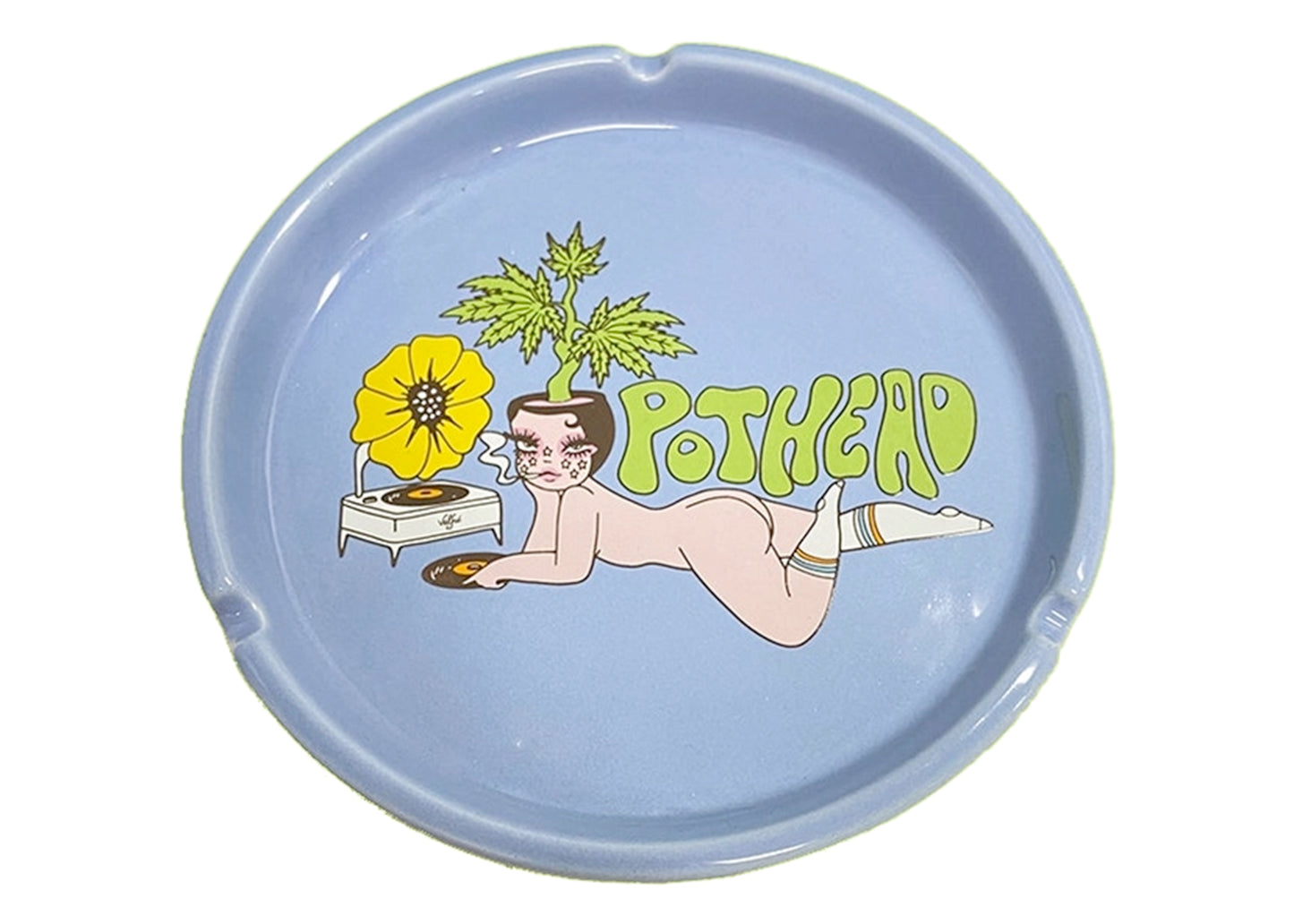 Pothead Ceramic Ash Tray