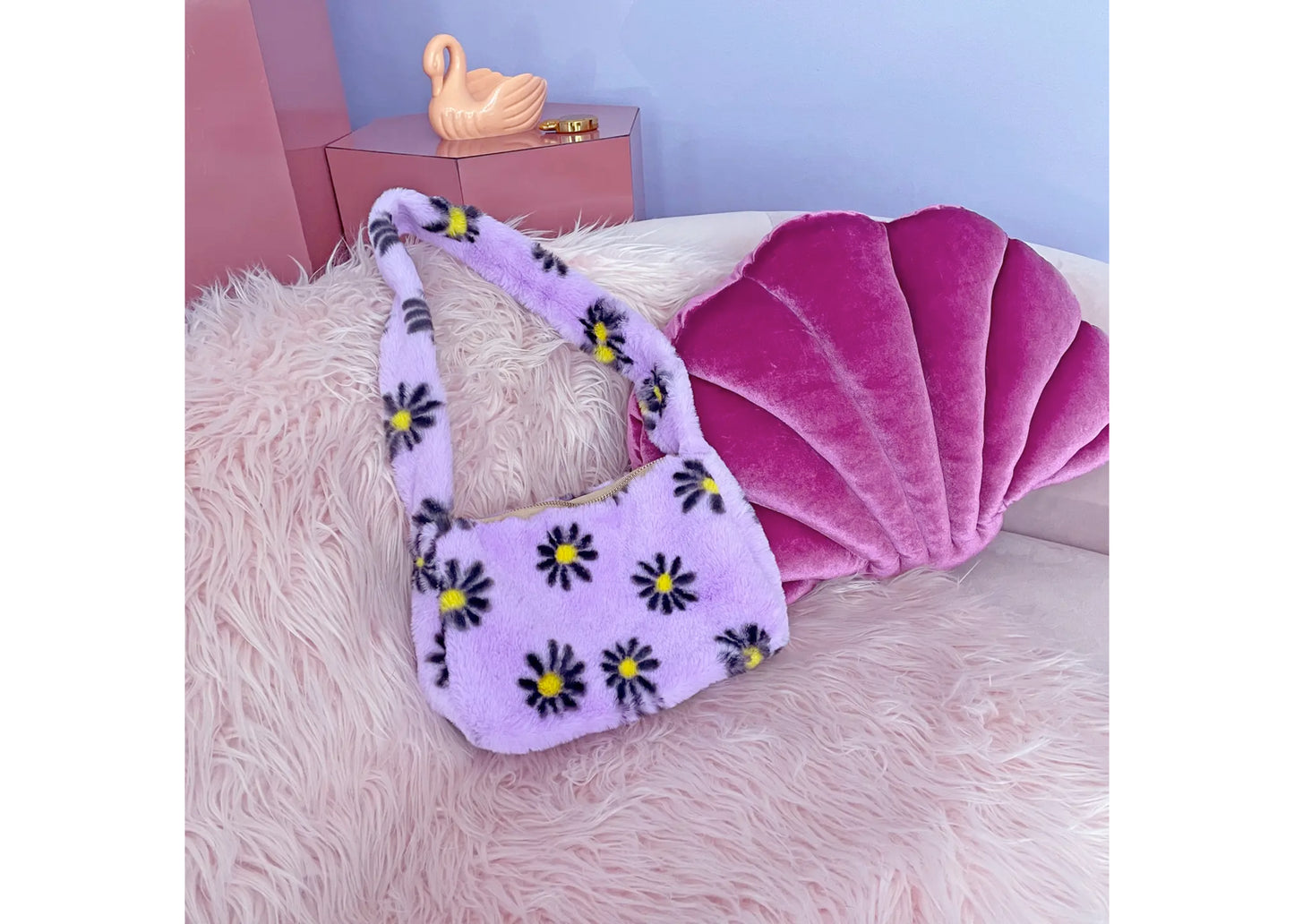 Purple Daisy Purse