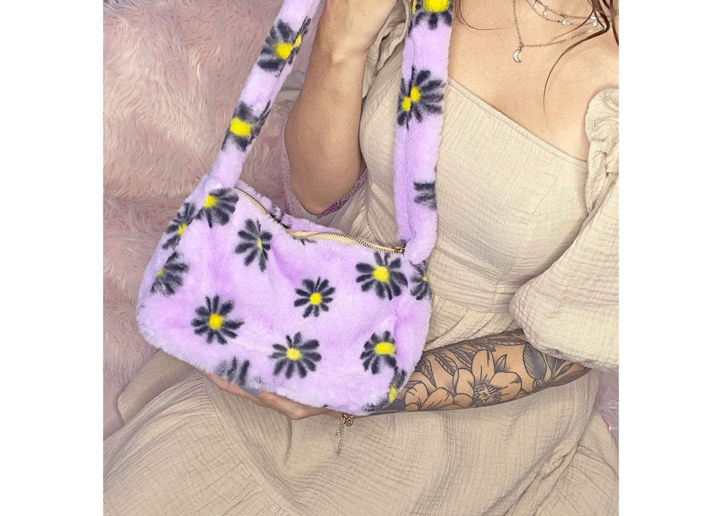 Purple Daisy Purse
