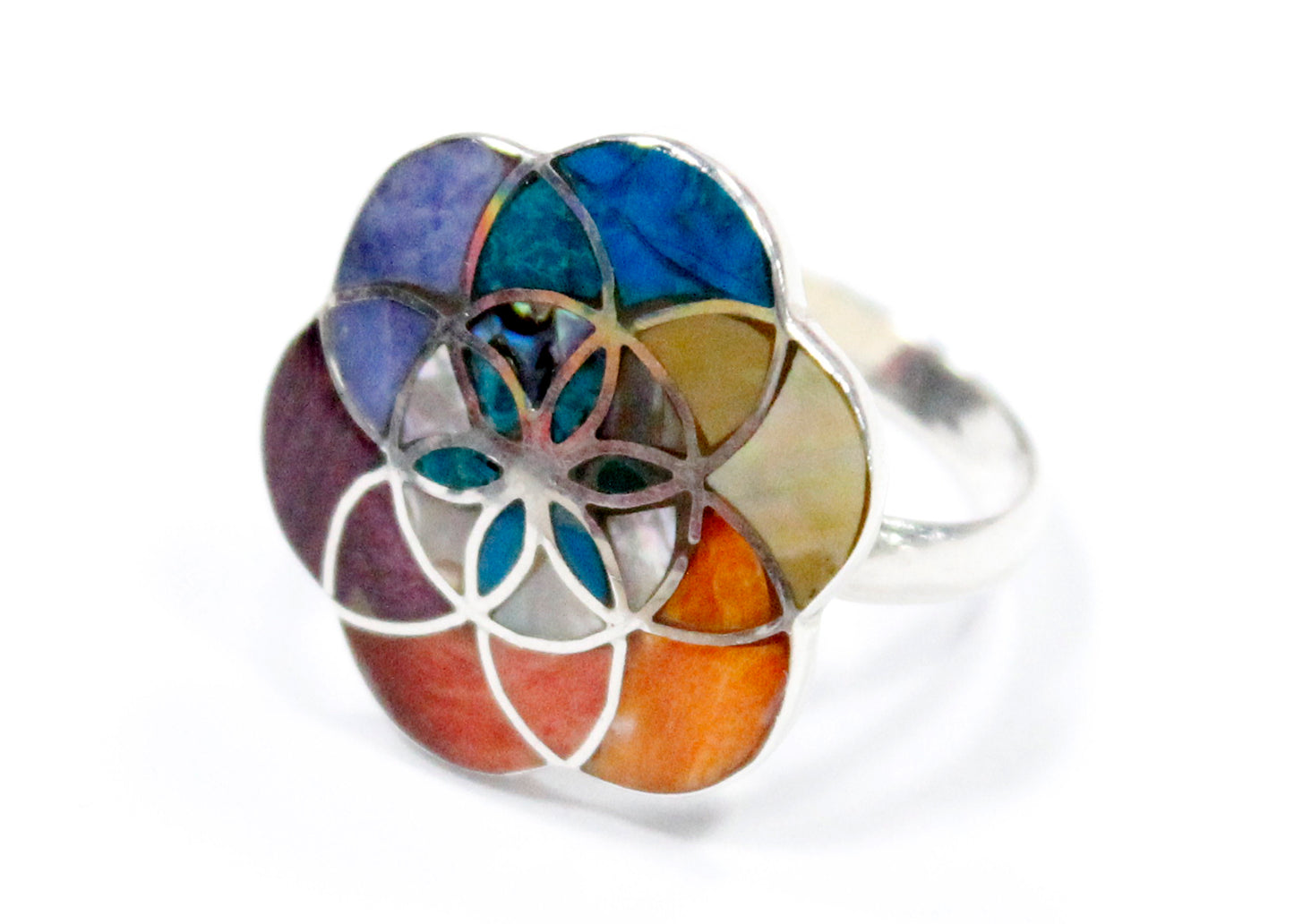 Rainbow Seed of Life Band