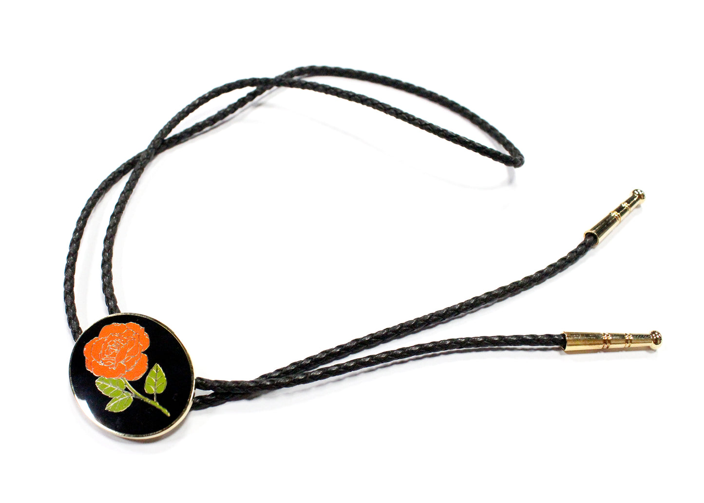 Rose Bolo Tie in Black
